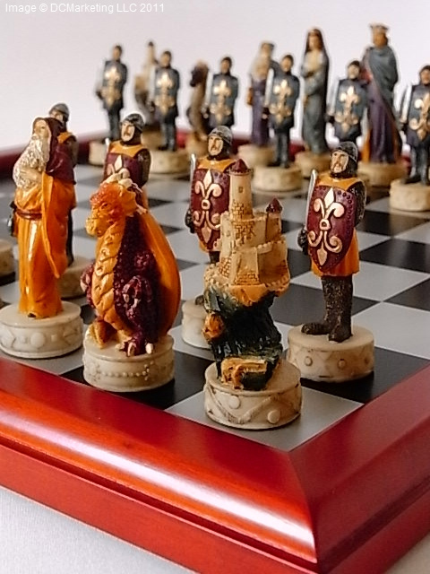 King Arthur Themed Chess Set